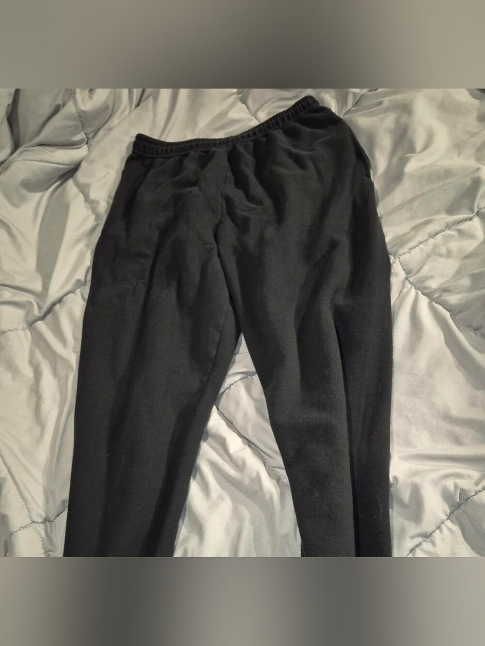 Athletic Works Black Tie-Waist Joggers